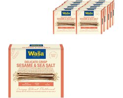 Wasa Delicate Crisp Sesame & Sea Salt - Cracker - 10 x 190gr