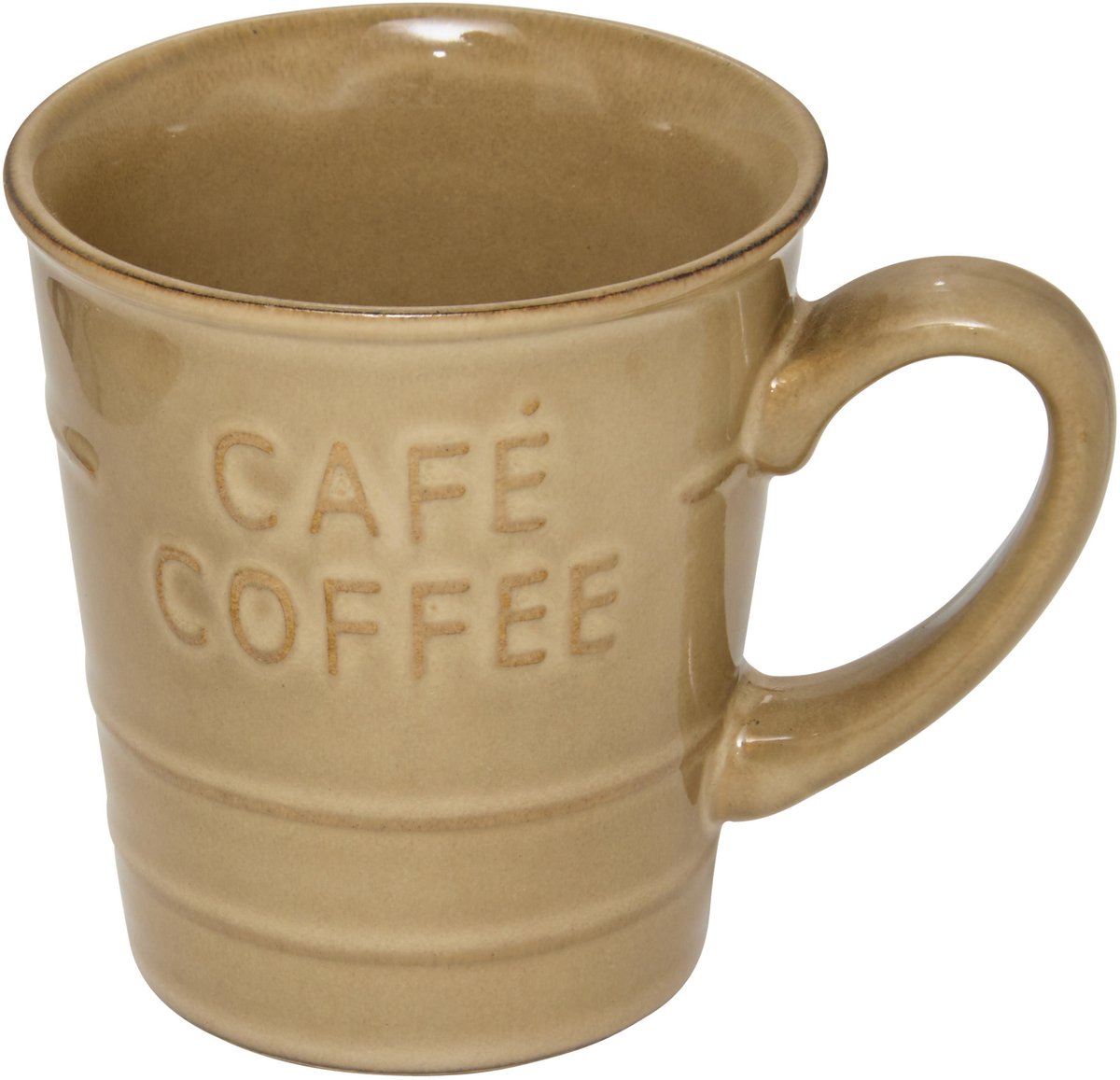 Secret de gourmet Koffiemok - beige - keramiek - 200 ml - beker - mokken