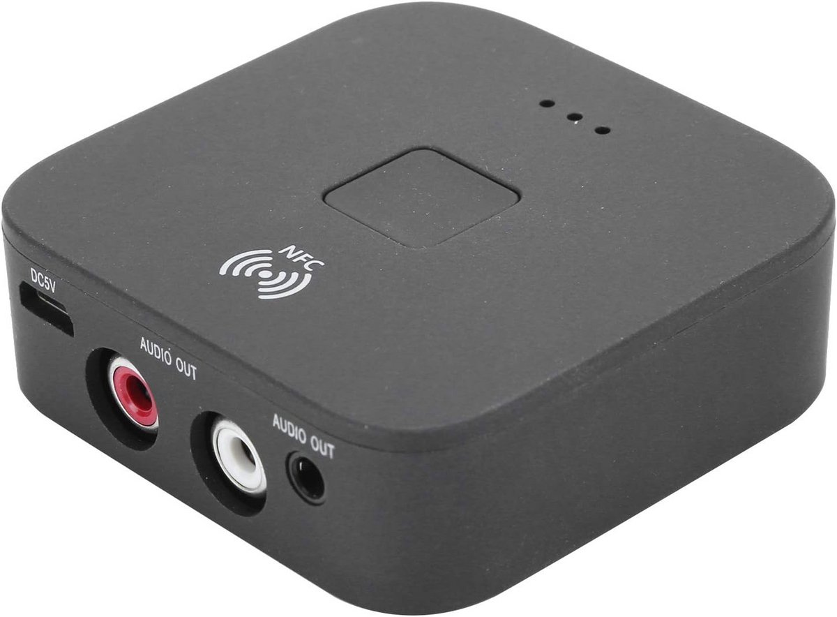 Draadloze Bluetooth 5.0 Audio Ontvanger met 3.5mm Jack en NFC voor Draadloze Muziek