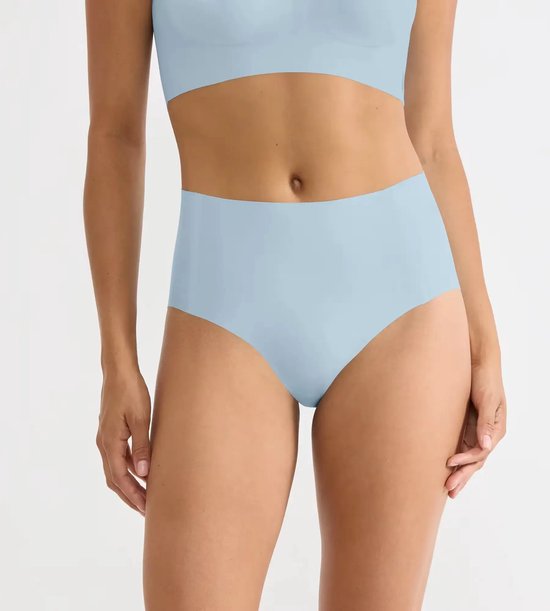 Sloggi Zero Feel taille slip dames 2.0 - High waist - Hoge naadloze dames onderbroek - Katoenen kruisje - Schijnt niet door - Zwart - beige - Donkerblauw - DS10217759