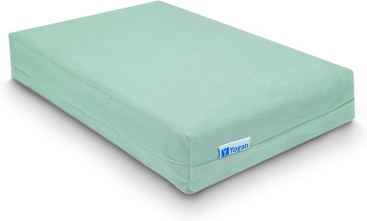 Ergonomisch Yogakussen / Pilates Kussen (5 cm) met Afneembare Overtrek van Biologisch Katoen