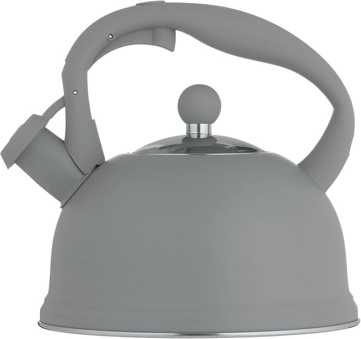 Waterkoker - Kookplaat Waterkoker - Warme Dranken Maken - Fluitmechanisme - 1.77 Liter - Grijs
