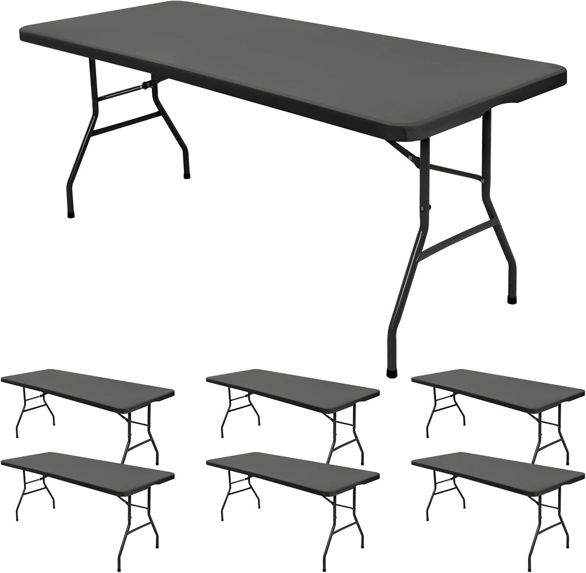 Set van 6 Rekbare Tafelhoezen Rechthoekig - Elastische Tafelkleed Beschermer voor Binnen & Buiten