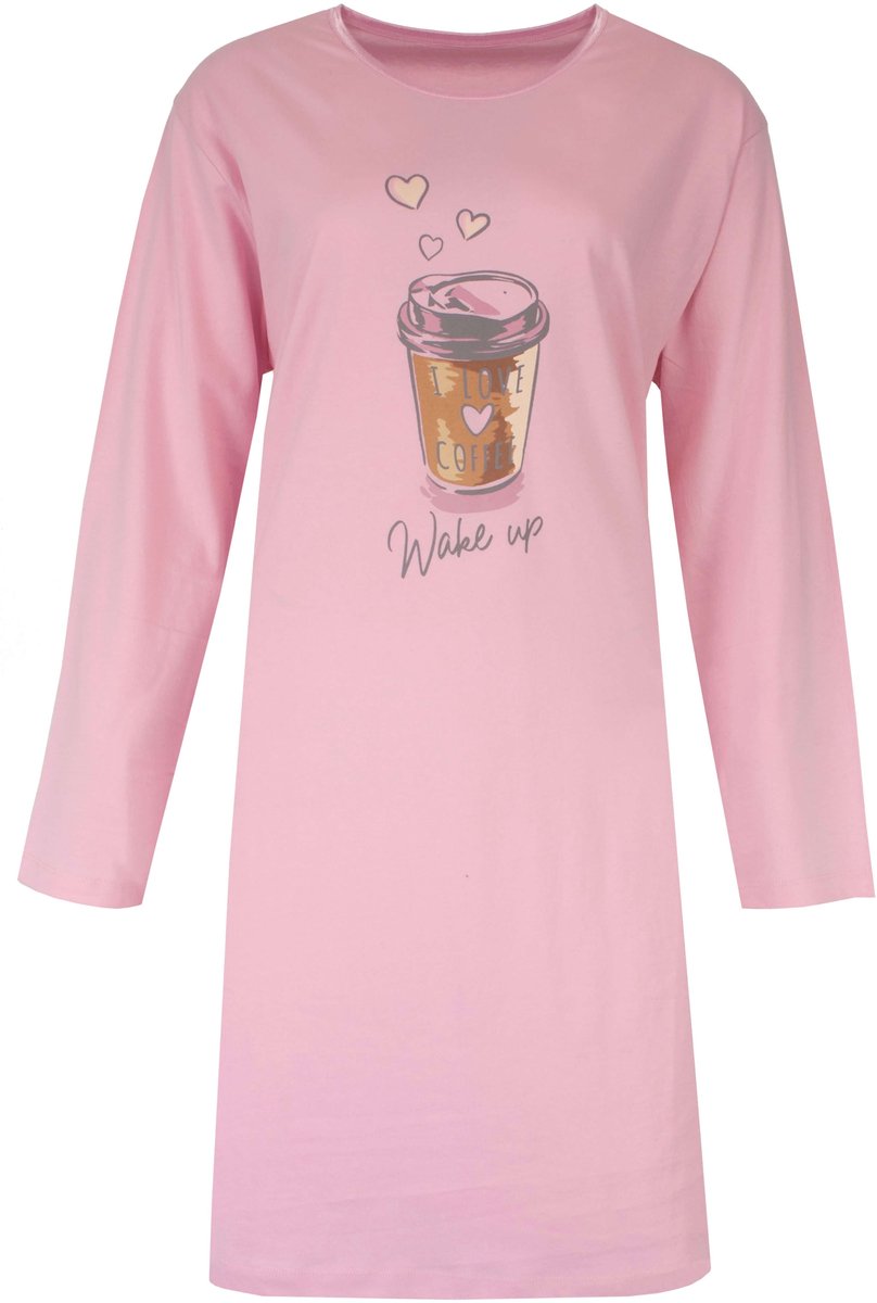 Temptation Dames Big Shirt - Lange Mouwen - Roze