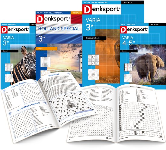 Denksport Varia puzzelboek pakket nr. 14