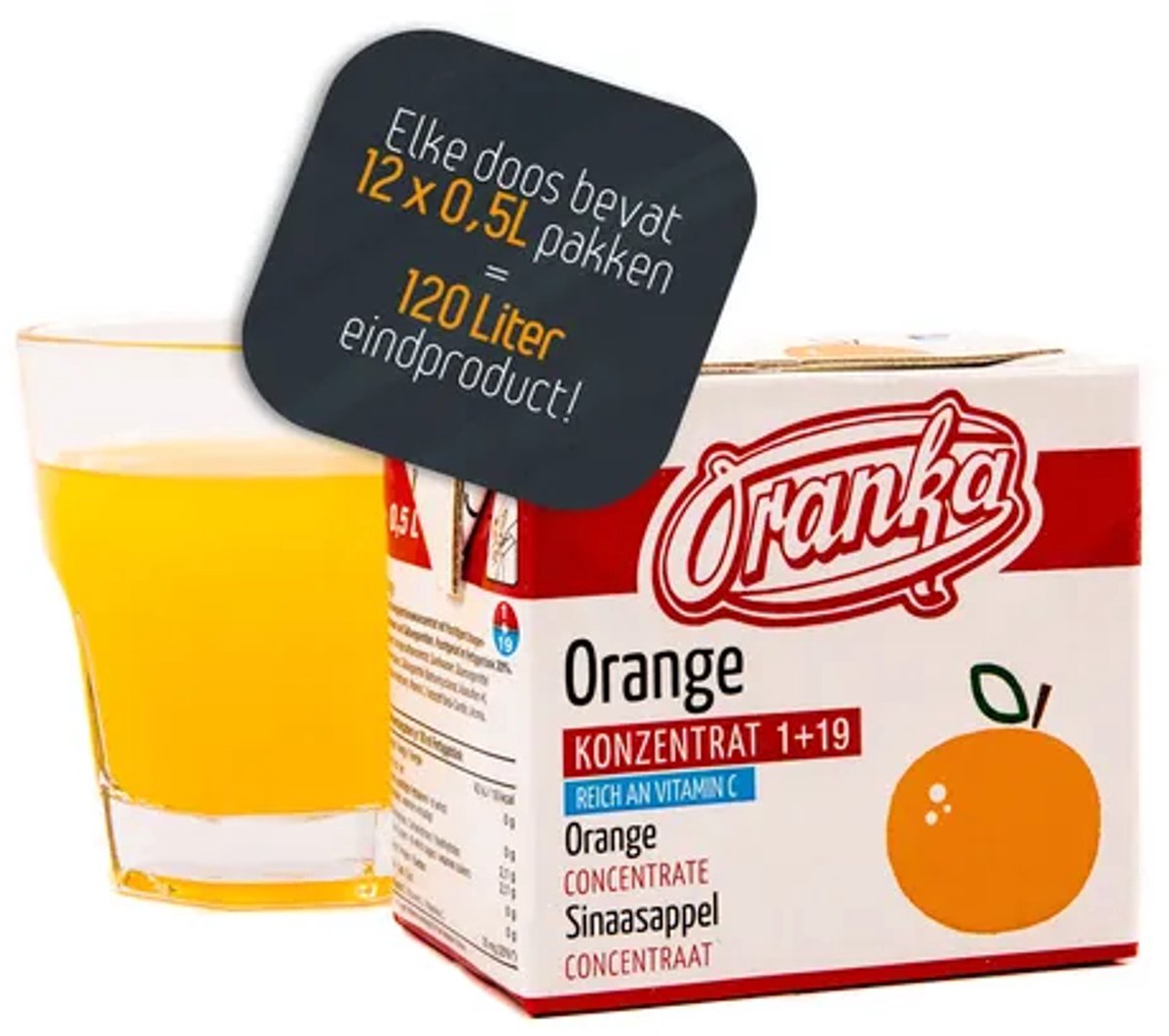 Oranka | Sinaasappel | 12 x 0.5 liter