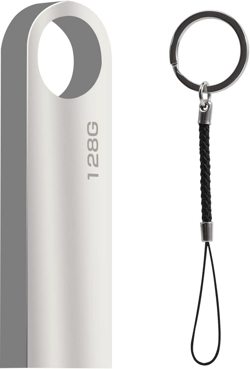 Waterdichte USB-stick 128GB - Grappig ontwerp voor school, kantoor en thuis