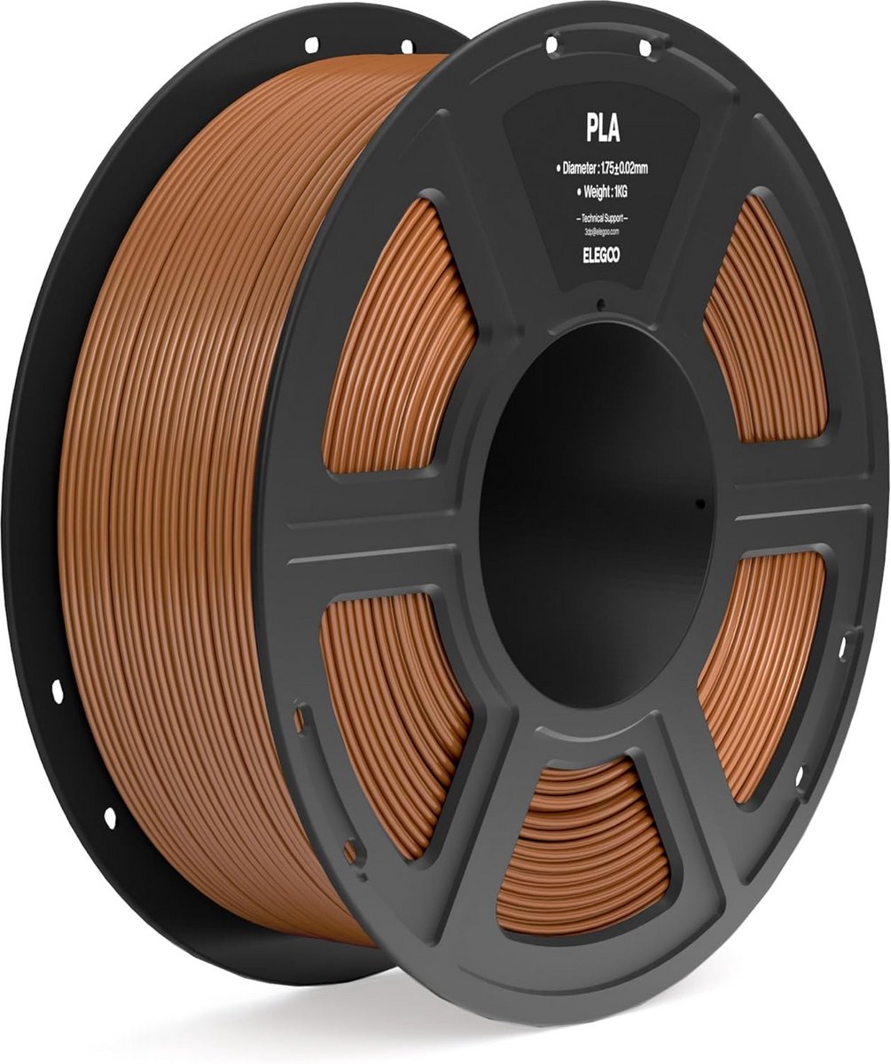 PLA Filament 1.75mm 1kg Bruin voor 3D Printers met Hoge Maatnauwkeurigheid