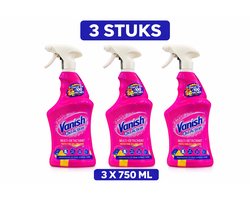 Vanish Oxi Action Spray Vlekverwijderaar – Voordeelset 3 Stuks – Voorbehandeling Tegen Hardnekkige Vlekken – Gekleurde Was