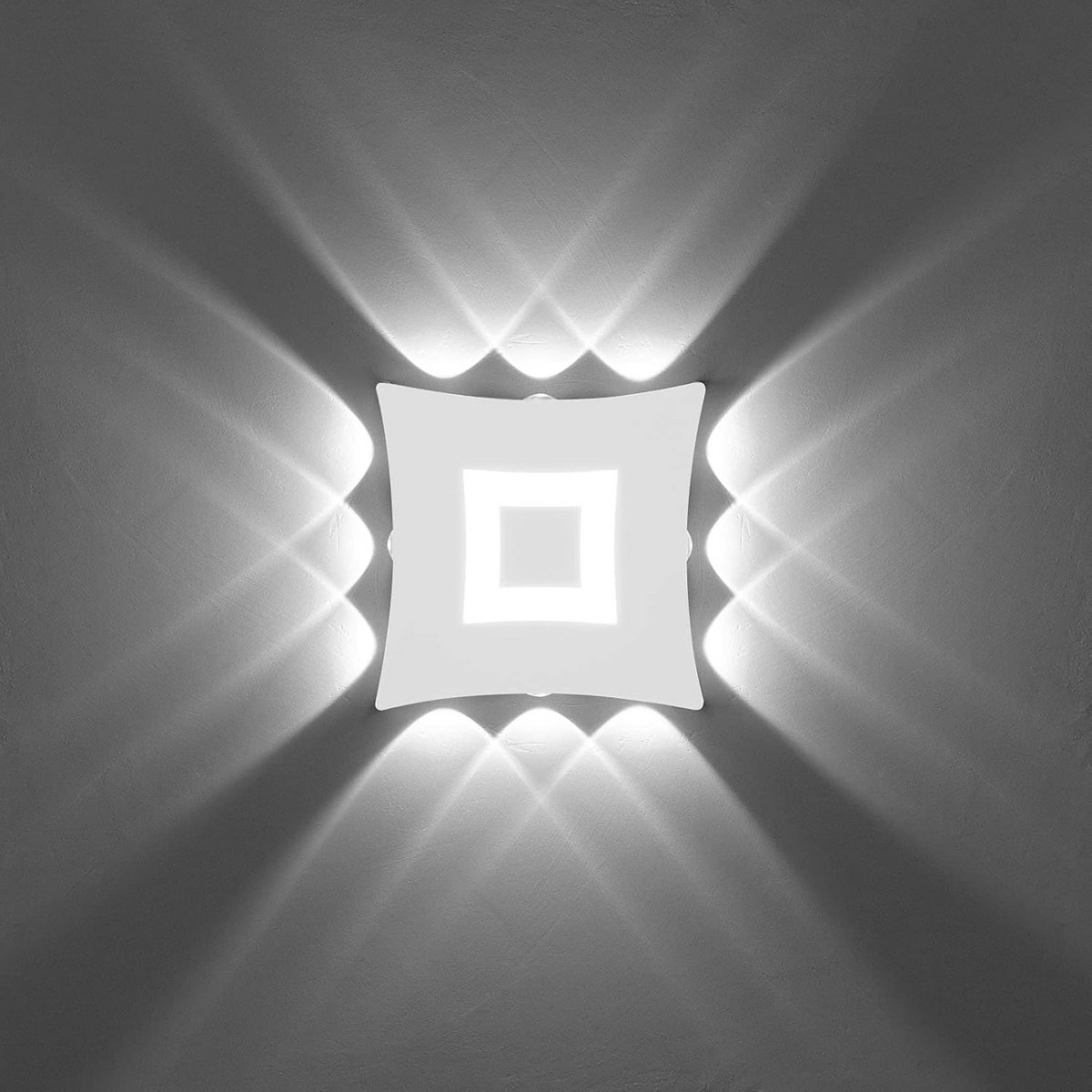Moderne IP65 Waterdichte LED Wandlamp Aluminium Vierkant Voor Binnen en Buiten
