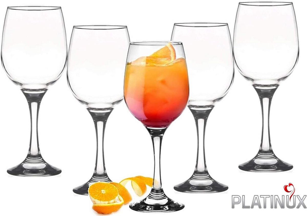 Set van 6 Luxe Wijnglazen en Waterglazen 250ml - Stevig Bekerglas voor Cocktail en Drank — cadeau in Kookcadeaus - foto 2