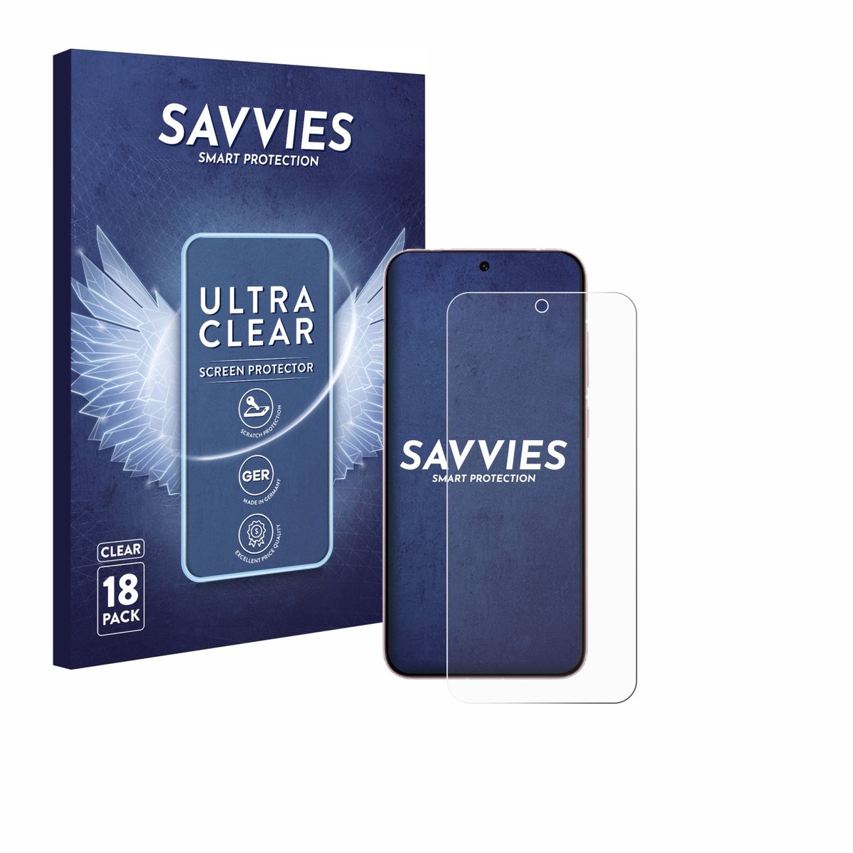 Savvies - Screenprotector voor Vivo X200 FE - Folie Beschermfolie transparant 18 Stuks