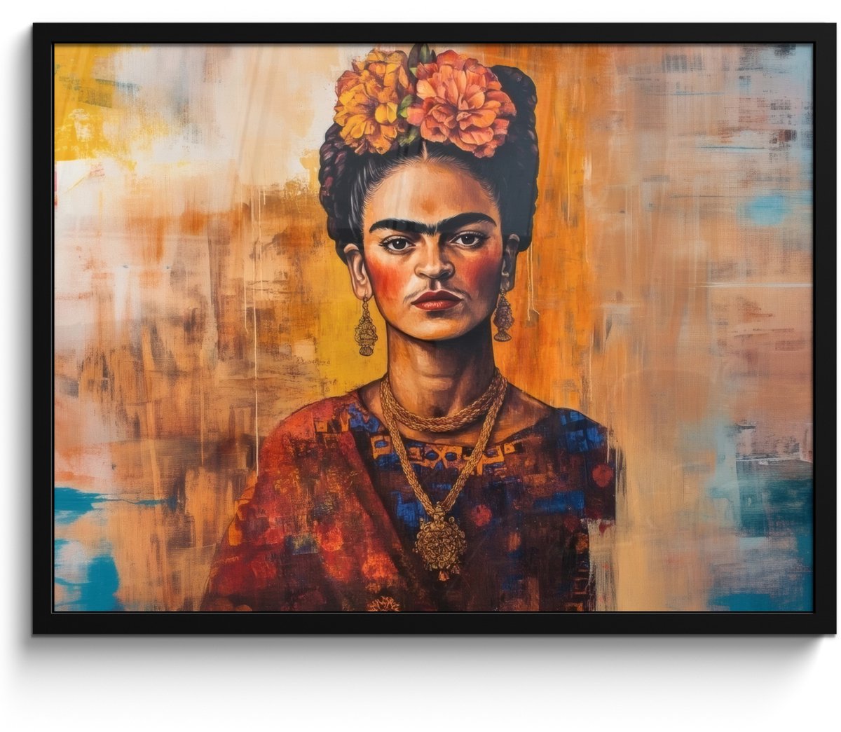 FrameYourWall Poster in lijst - Fotolijst 70x50 cm - Posters - Portret - Sieraden - Schilderachtig - Posterlijst zwart - Decoratie - Wanddecoratie woonkamer - Muurdecoratie slaapkamer
