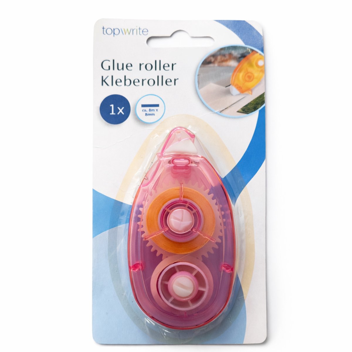 Topwrite Lijmroller – Dubbelzijdig – Compact en Gebruiksvriendelijk
