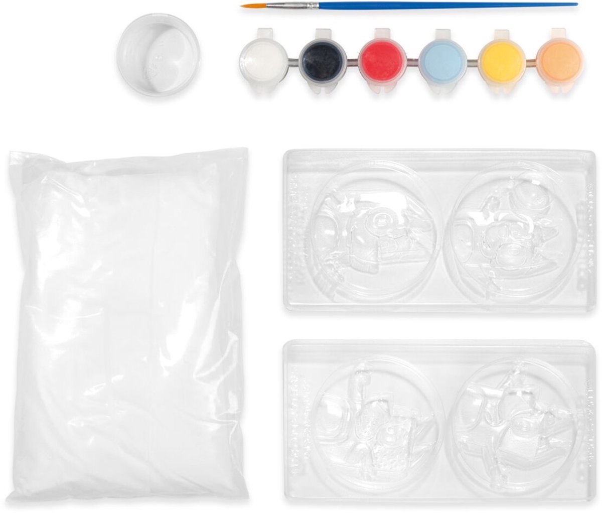 Bluey 2-in-1 Knutselset - Gipsfiguren gieten en stempelkaarten maken - Speelgoed Kinderen - Knutselen - Voor meisjes en jongens - Vanaf 5 jaar - Totum — afbeelding 19