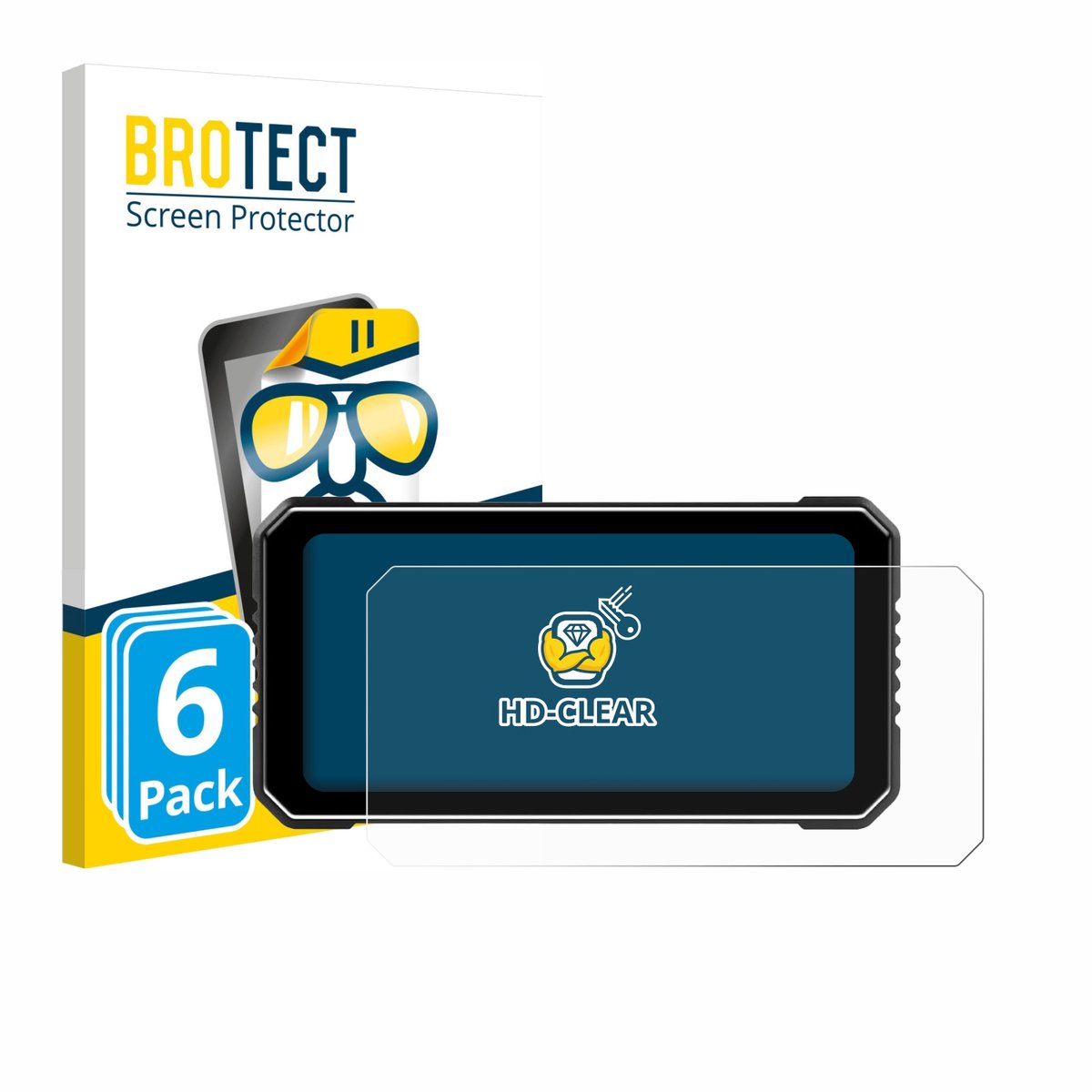 BROTECT - Screenprotector voor Vtopek MT26 6.25" - Folie Beschermfolie transparant 6 Stuks
