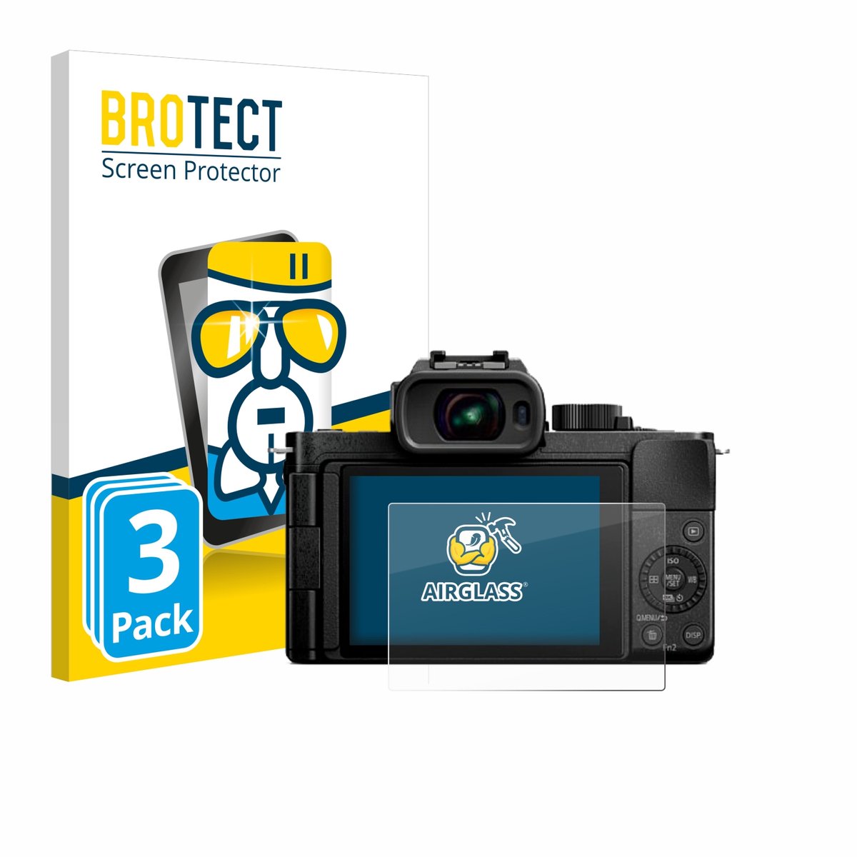 Screenprotector 3 Stuks voor Panasonic Lumix DC-G100D Beschermglas transparant