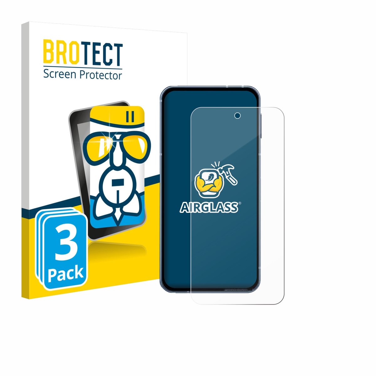 Screenprotector 3 Stuks voor Sharp Aquos Sense 10 Beschermglas transparant