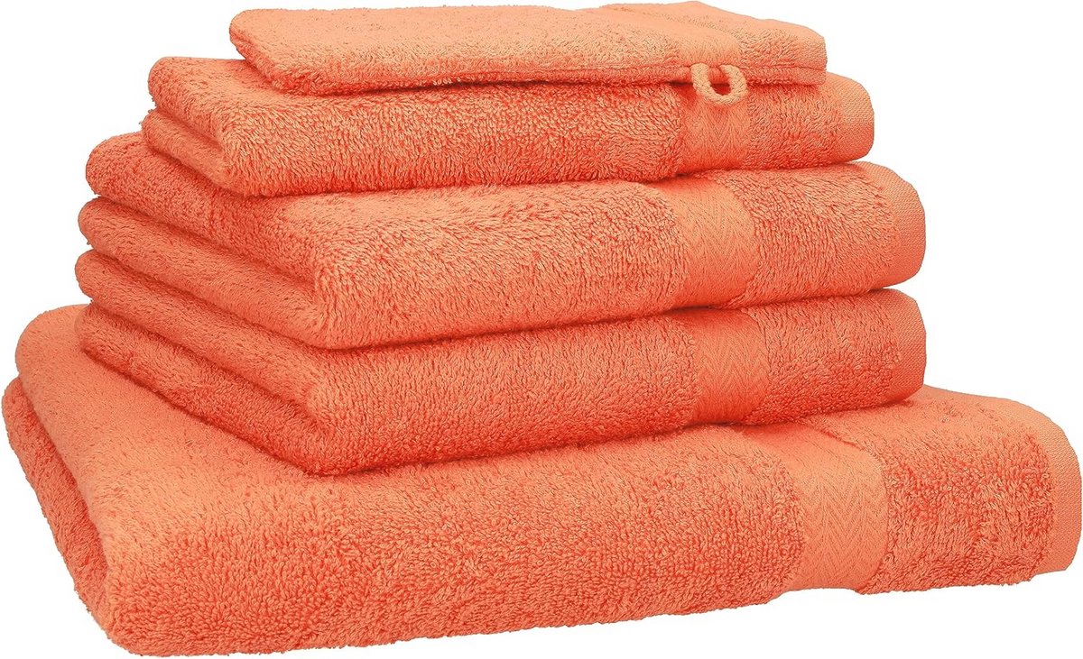 Luxe 5-delige Handdoekenset 100% Katoen Douche-, Handdoeken, Gastendoek en Washandje