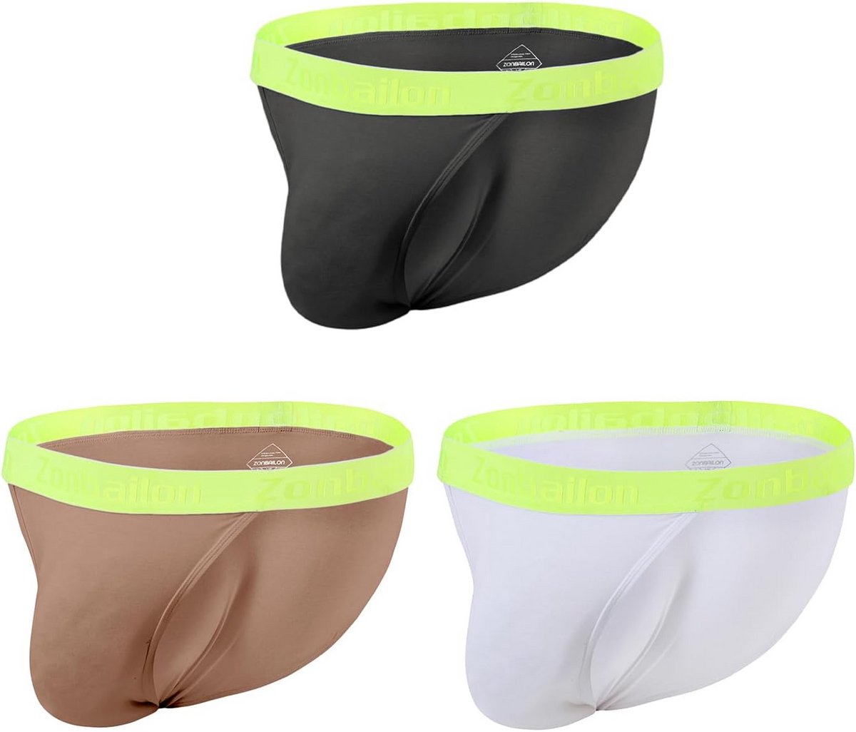 Heren Ondergoed met Grote Uitstulping Zakje Lage Taille Ademend Elastische Band