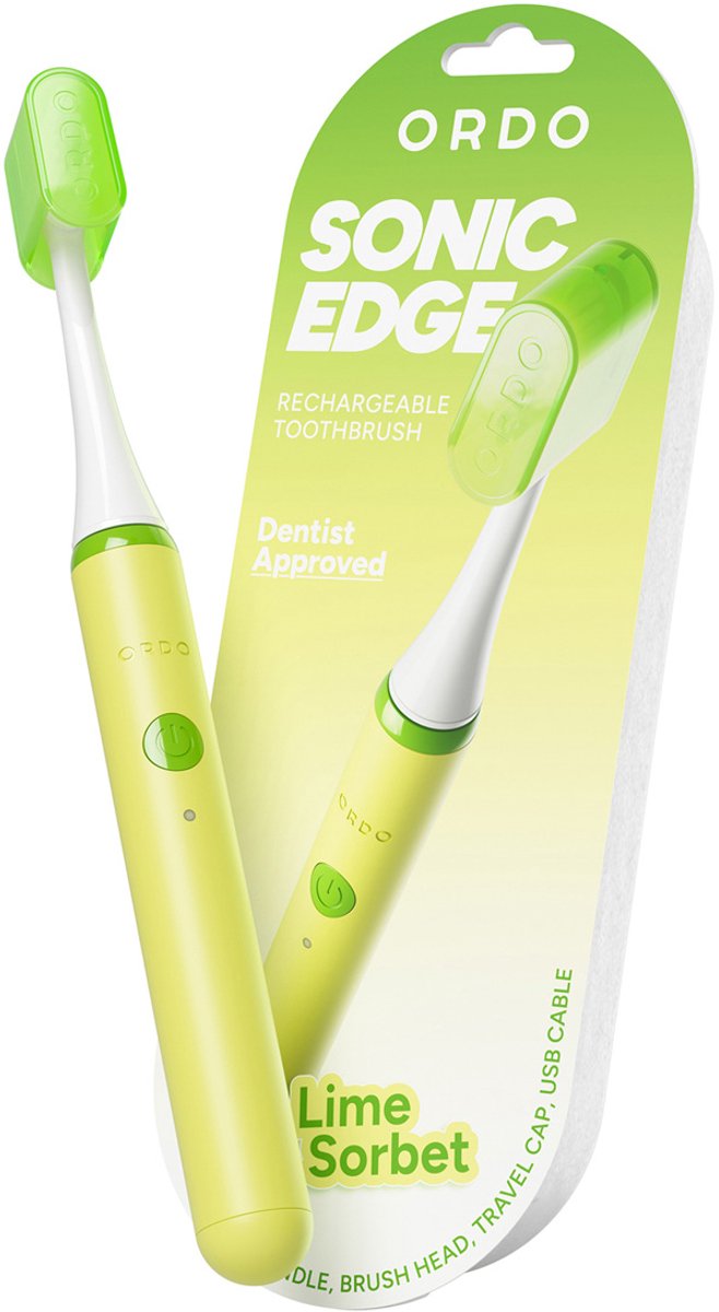 Ordo Sonic Edge - Electrische Tandenborstel - Oplaadbaar - Lime Sorbet