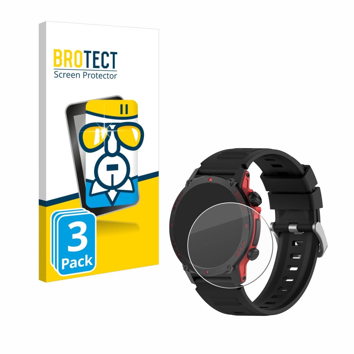 BROTECT - Glas Screenprotector voor Popglory S136 - Gehard Beschermglas 9H 3 Stuks