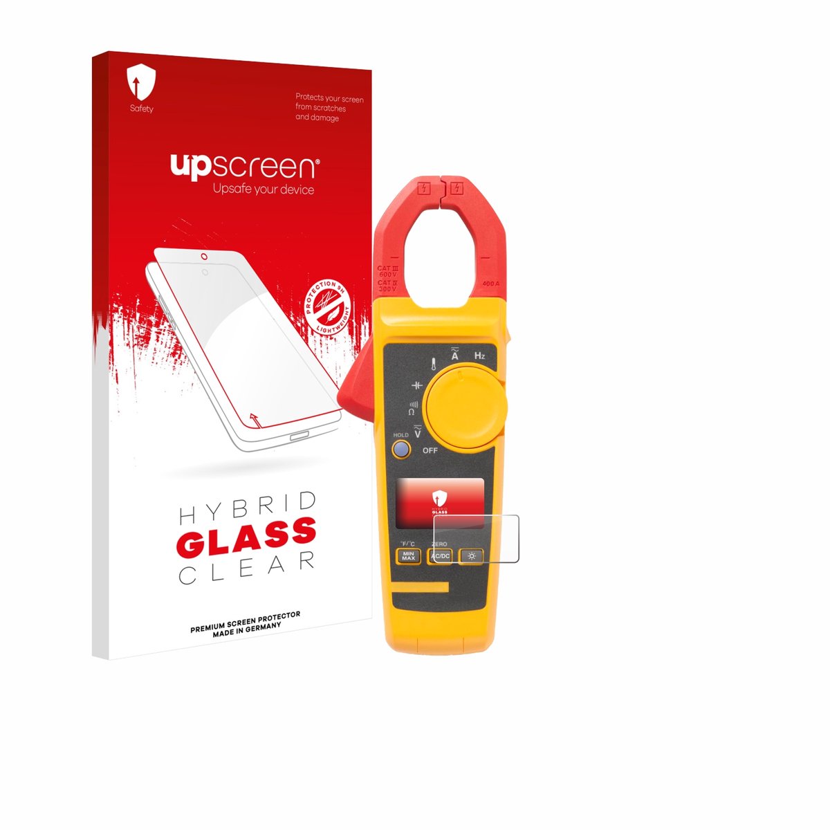 upscreen - Screenprotector voor Fluke 325 - Folie Beschermfolie Beschermglas transparant