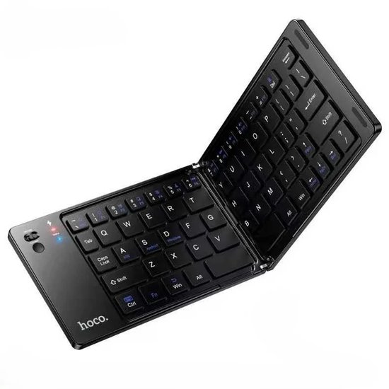 Opvouwbaar Toetsenbord - Draadloos Toetsenbord - Reis Toetsenbord Draagbaar - Bluetooth Toetsenborden - Laptop iOS Android Windows Tablet iPad Smartphone PC Computer - Zwart