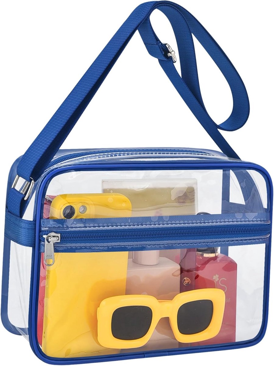 Transparante Tas - Doorzichtige Portemonnee - Stadion Evenementen - Waterbestendig PVC - 22.9 x 15.8 cm