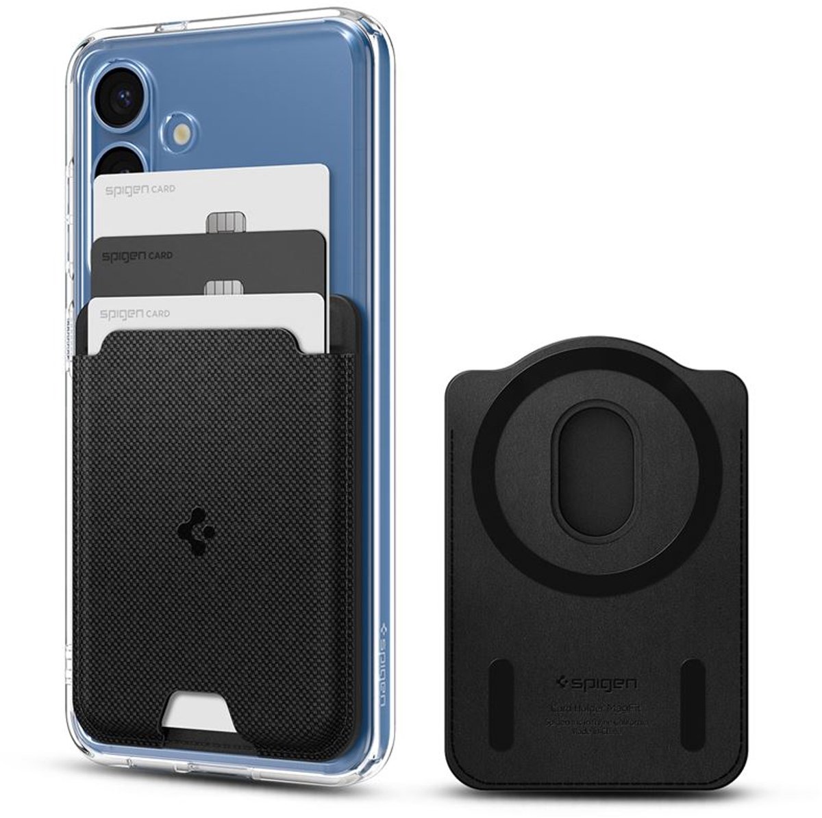 Spigen Urban Fit Wallet Magsafe, Zwart - Samsung Galaxy S25-Serie