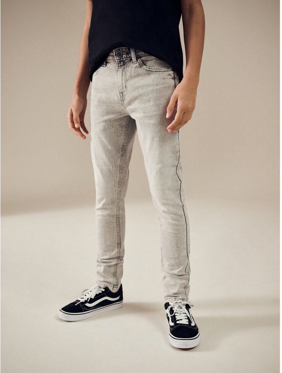 Next - Jongens - Stretchjeans skinny fit - Grijs