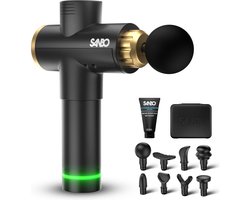 Sanbo Massage Gun Professioneel Elite - Incl. Massage Balsem - 30 Standen en 8 Opzetstukken - Ontspanning - Massage apparaat - Massage Pistool - Fitness - Hyrox - Crossfit