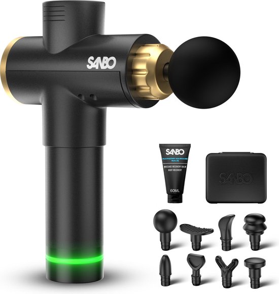 Sanbo Professioneel Elite Massage Gun met 30 Standen en 8 - Sanbo Group - €84,99