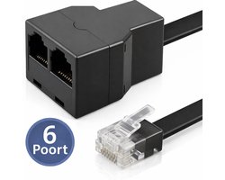 Twenty4seven® Passieve P1 Splitter - 6 Poort - Geschikt voor HomeWizard & P1 Meter - RJ11(v) & 2x RJ11(v) - Wifi Verbruiksmeter Dongle - Laadpaal en Energiemeter