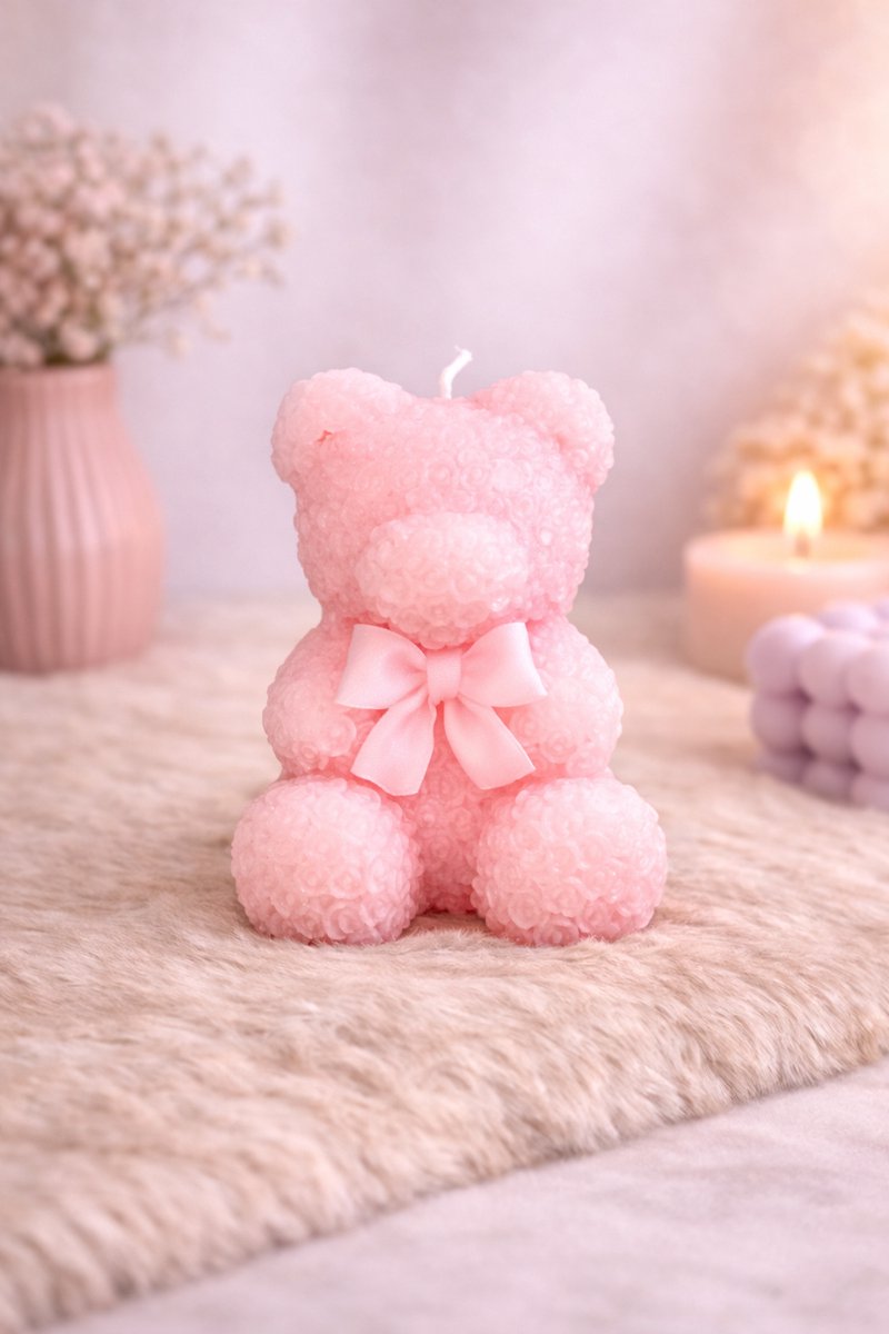Rozenbeer Kaars – Liefdevol, Zacht & Handgemaakt  | Viva Femme | Kaarsen | Decoratie | Cadeau