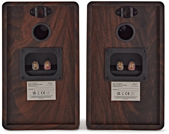 AVCOM 5 boekenplank luidspeakerpaar, walnoot van AVCOM — afbeelding 4