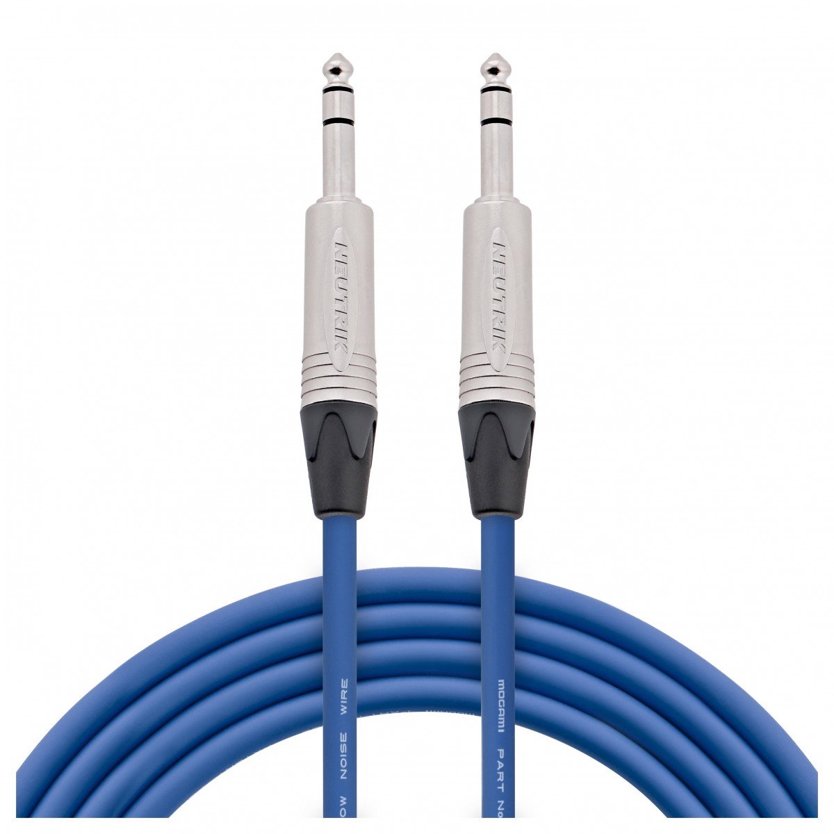 Studiospares Pro Neutrik Gebalanceerde / Stereo-jack Mogami Kabel, 5m Blauw