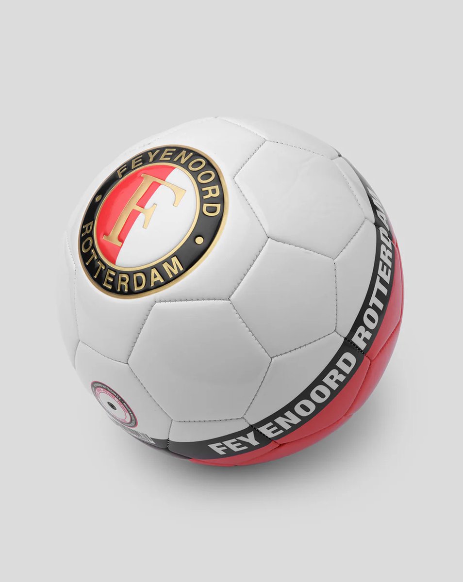 Feyenoord Rotterdam Voetbal Maat 5 Logo Rood Wit Zwart