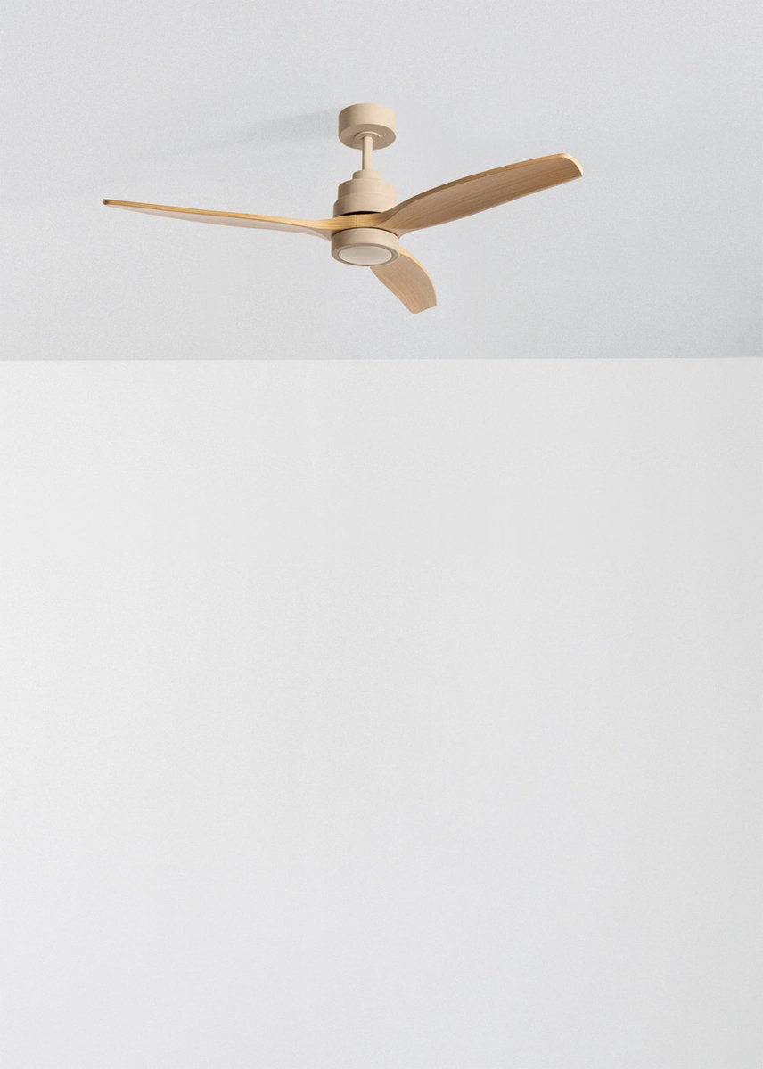 CREATE - Stille plafondventilator van 40 W met technische ABS-bladen, verkrijgbaar in verschillende maten - M - Met licht - Afstandsbediening - WIND STYLANCE – foto 3