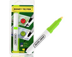 Geld Tester Pen - Valsgeld Detector - Valuta Controle - Internationale Valuta - 14 cm Pen - Blauw