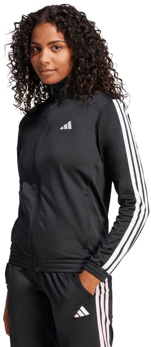 adidas Essentials Tricot 3-Stripes Trainingsjack Sweater Dames 2XL Zwart