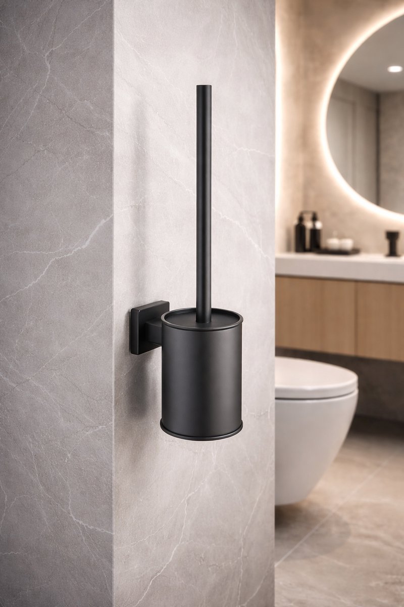 ELARA Toiletborstelhouder | gunmetal | KAYvit