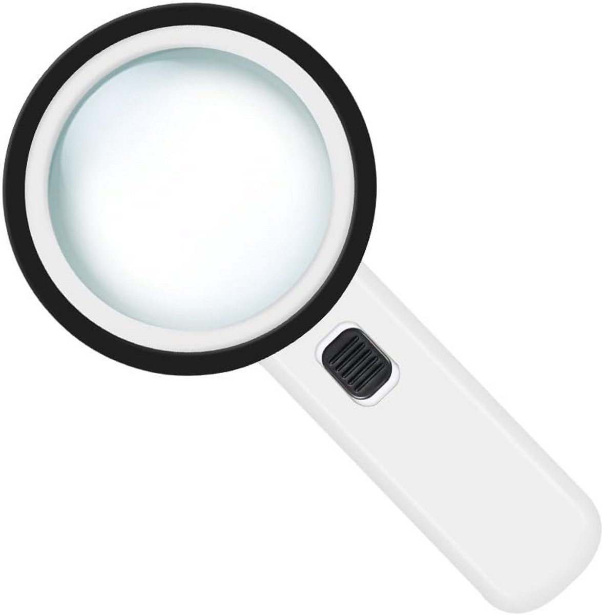 Vergrootglas met Licht - Vergrotende Lens - Lezen en Inspecteren - 12 LED Verlichting - 220 mm Lengte - Zwart