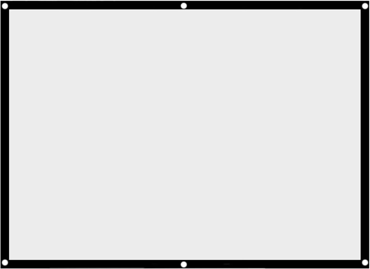 Projectiescherm - Draagbaar Scherm - Buiten Bioscoop - Opvouwbaar Polyester - 84 Inch 4:3