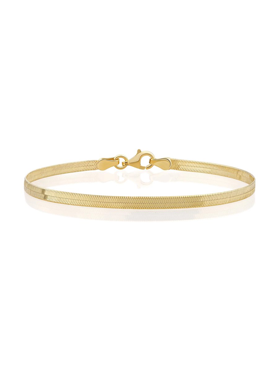 Sparkling Jewels Herringbone Chain Armband LK-HBG-019