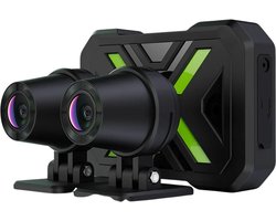 HOB DualDash 1080P - Motor Dashcam - Voor & Achter Camera - Waterdicht IP67 - Nachtzicht - Anti-vibratie - Bots Detectie - WIFI