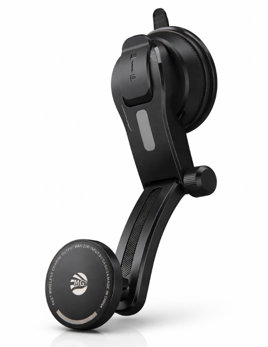 MG 20W Magnetic Wireless Charger - 360° Draaibaar - Dashboard & Windshield Houder