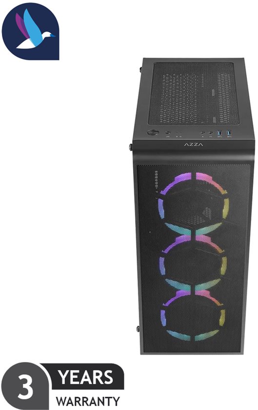 AZZA Prime Gaming PC - AMD Ryzen 7 7800X3D - NVIDIA RTX 5070 - 32 GB RAM - 1 TB SSD - WiFi - BT