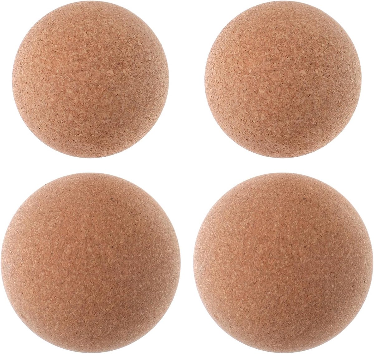 Trigger Point Massage Ballen - Fasciale Bol Zelfmassage - Diepe Weefseltherapie - Set van 4 Kurk Ballen