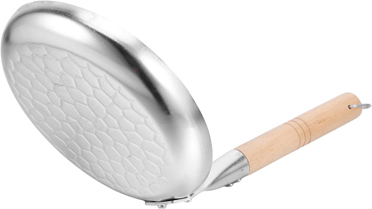 Ontbijt Koekenpan - Gebakken Eierpan - Snel Ontbijt Maken - Antiaanbaklaag - 20x16x16 cm - Zilver